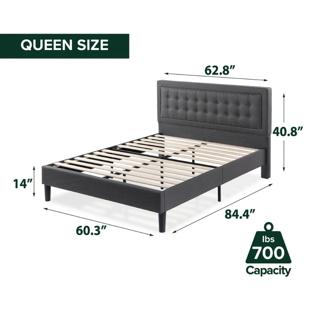 Dachelle Upholstered Platform Bed Frame - Image 11
