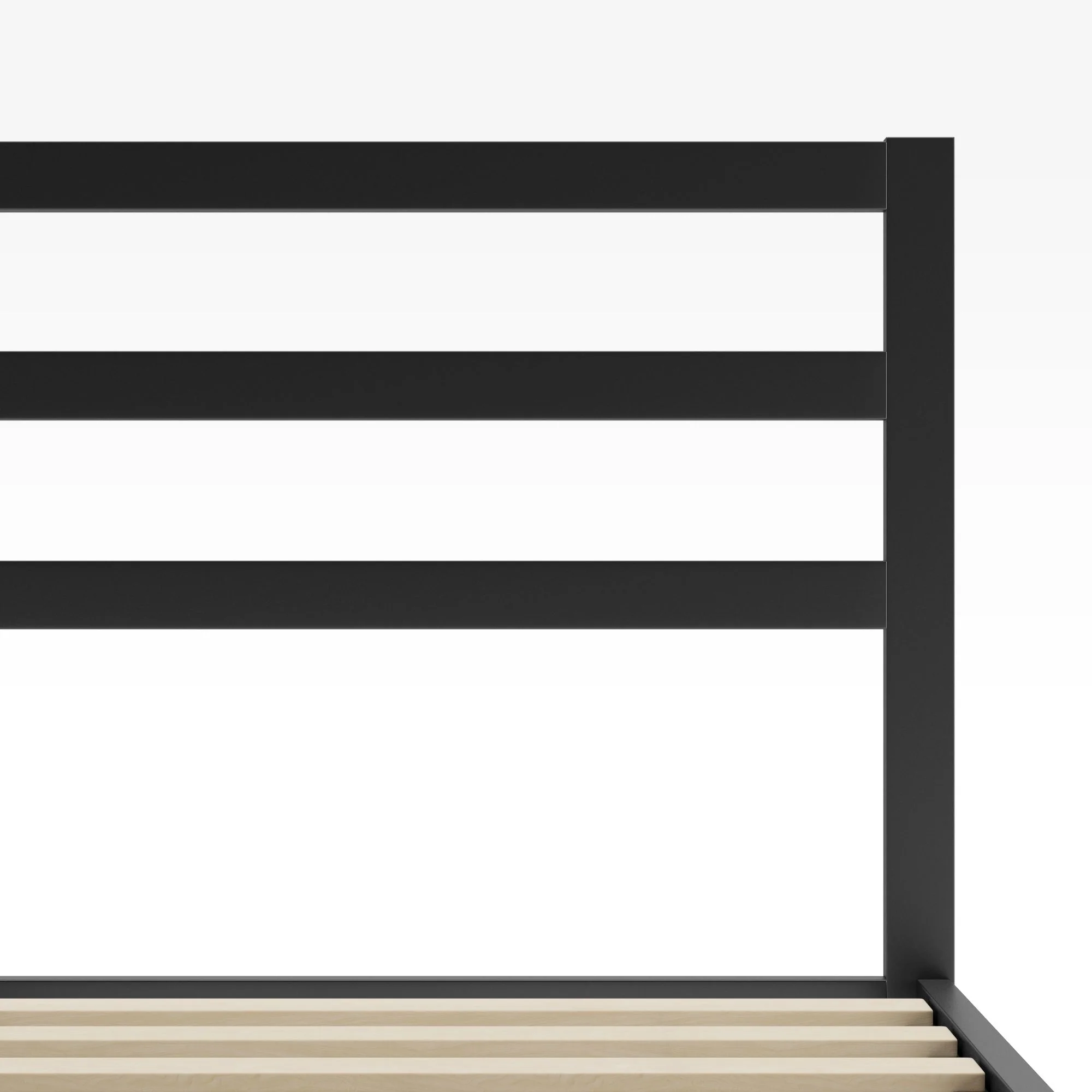 Mia Metal Platform Bed Frame with Headboard - Image 7
