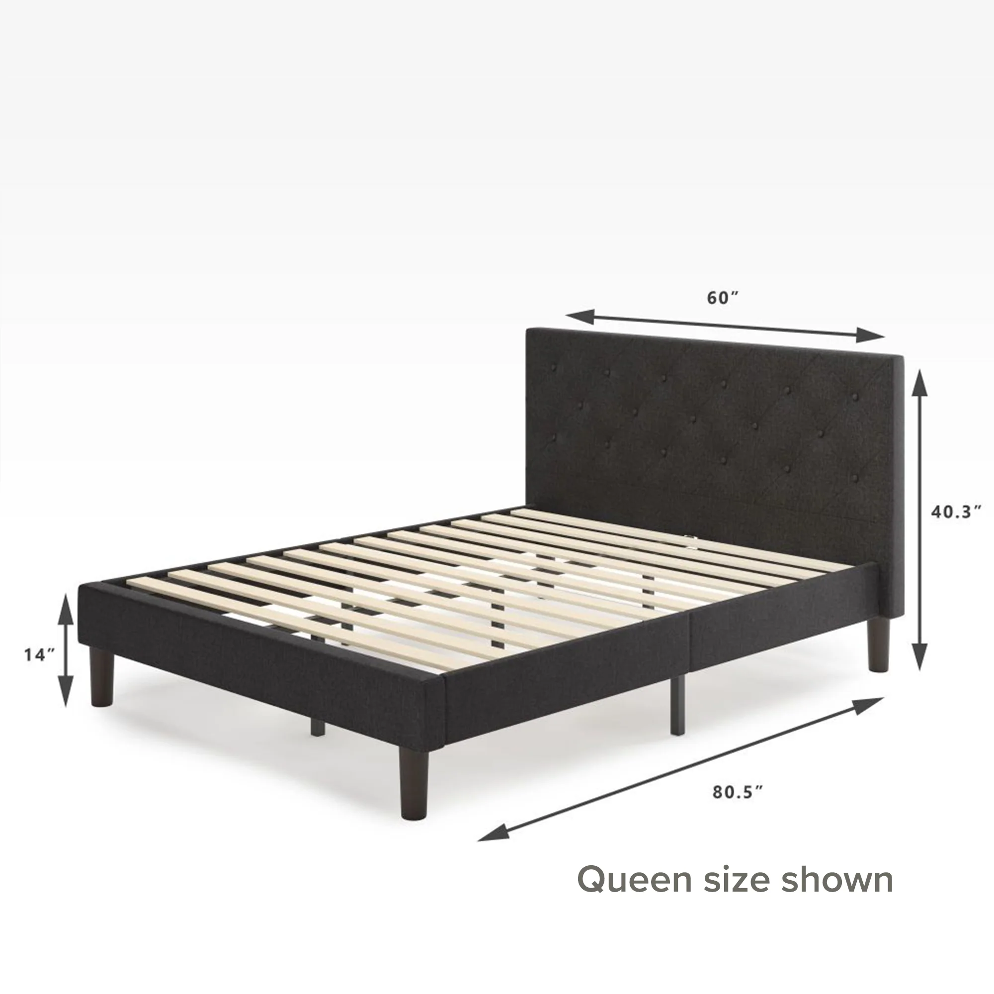 Shalini Upholstered Platform Bed Frame - Image 7