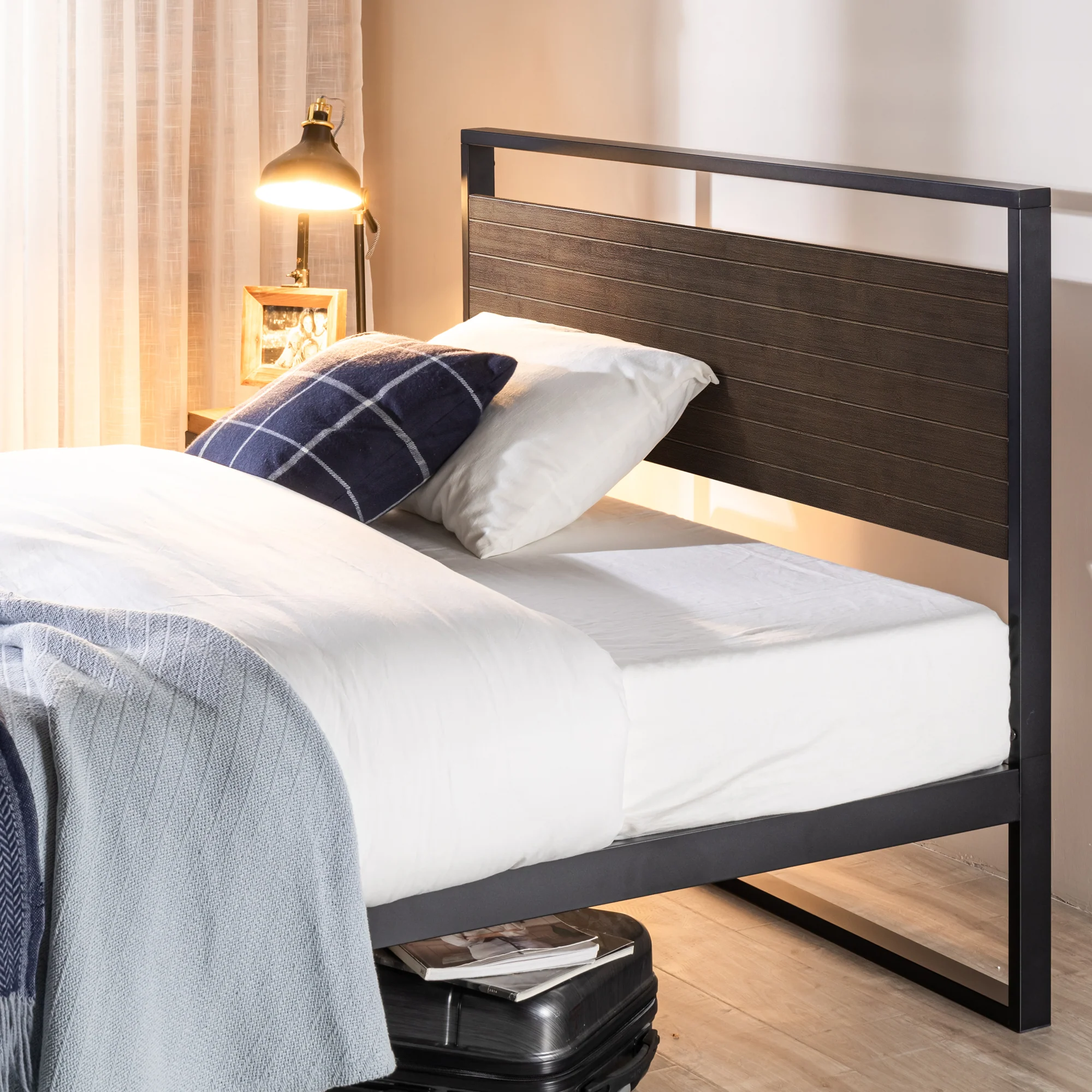 Suzanne Metal and Bamboo Platform Bed Frame - Image 20