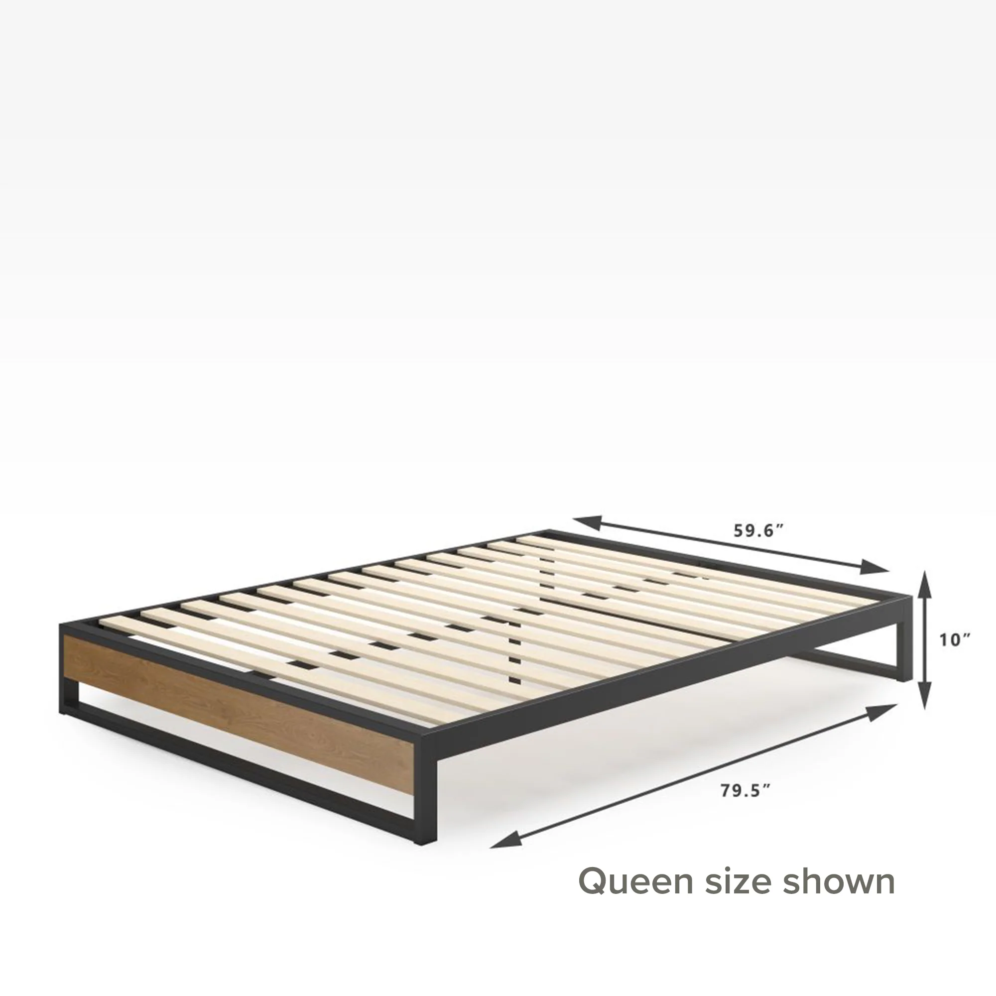 GOOD DESIGN™ Award Winner - Suzanne Metal and Bamboo Platform Bed Frame - Image 10