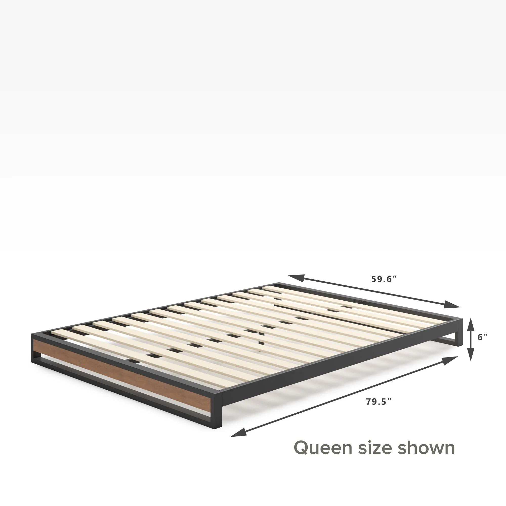 GOOD DESIGN™ Award Winner - Suzanne Metal and Bamboo Platform Bed Frame - Image 5
