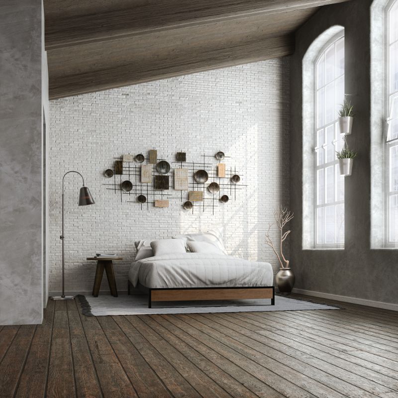 GOOD DESIGN™ Award Winner - Suzanne Metal and Bamboo Platform Bed Frame - Image 8